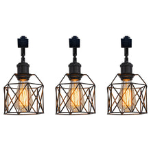 Load image into Gallery viewer, Hollow Cage Metal Shade Track Light Rotatable Tilt Adjustable Accent Lighting Vintage Design