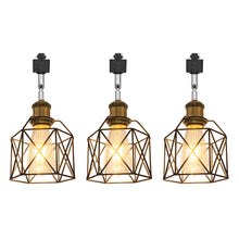 Load image into Gallery viewer, Hollow Cage Metal Shade Track Light Rotatable Tilt Adjustable Accent Lighting Vintage Design