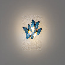 Load image into Gallery viewer, Clear Ripple Background With Cute Blue Butterfly Battery Run Remote Night Light For Bedsides Home