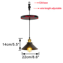 Load image into Gallery viewer, Ceiling Spotlight Conversion Metal Pendant Light E26 Base Connector Adjusted Height Droplight Conversion Kit For E26 Ceiling Lamp