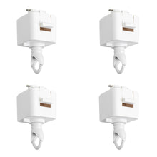 Load image into Gallery viewer, Set of Four Track Adapter with Hook Light Fitting Track Accessories DIY Track Rail Components Parts