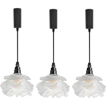 Load image into Gallery viewer, Flowers Shade Glass Track Light E12 Base 3.2Ft Adjusted Modern Track Lamp For Kitchen Stairs