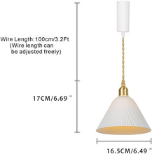 Load image into Gallery viewer, White Shade Track Lighting Wire Custom Adjustable Cord Pendant Modern Style for Kitchen Restaurant