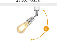 Load image into Gallery viewer, Track lighting pendants Industrial with Aluminum Holder Silver 1-Light Heads for Kitchen Restaurant