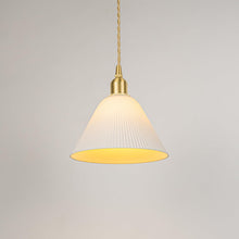 Load image into Gallery viewer, White Ceramics Shade Slope Position Roof Track Light Adjustable Cord Pendant for Tilt Position