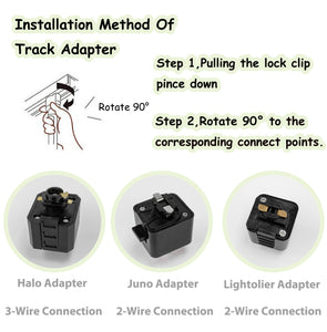 Adjust Light Angle Black/White Mini Track Mount 7W LED Spotlight Stepless Dimming Remote Control