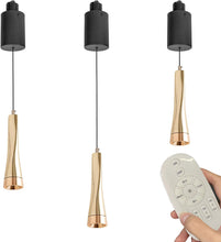 Load image into Gallery viewer, 3-Light Track Pendant Light Remote Control with Dimmable Smart Led Light Adjustable Length for Decor