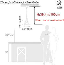 Load image into Gallery viewer, 3-Lights Track Pendant Light Wood Socket Industrial Shade Leaves Freehand Glass Shape for Kitchen