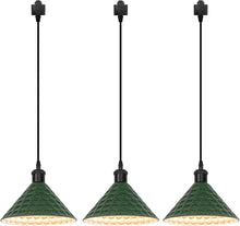 Load image into Gallery viewer, Black, Green Or White Modern Track Pendant Light Adjustable Or Fix Length For Kitchen Shop