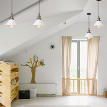 Load image into Gallery viewer, Recessed Mounted Pendant Light Industrial Style Adjustable Height Remote Control for Dining Room