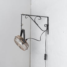 Load image into Gallery viewer, Wall Mount Fan Plug In Outlet Cord Adjustable Angle Vintage Metal Fan For Indoor Plants Bedroom Gym