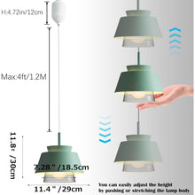 Load image into Gallery viewer, Adjustable Height Light  Retractable Track Mount Pendant Light Decorate for Kitchen Customizable