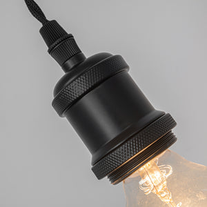 3-Pack Track Light Fixture Mini E26 Base Customized Length Hanging Lamp Sloped Position Roof