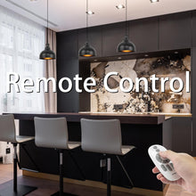 Load image into Gallery viewer, Adjustable Height Track Pendant Lighting Black Lamp Industrial Vintage With Remote Control