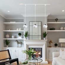 Load image into Gallery viewer, Track Lighting Pendants Modern Glass Globe Decorative Track Lighting Fixture For Kitchen Hallway