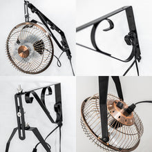 Load image into Gallery viewer, Wall Mount Fan Plug In Outlet Cord Adjustable Angle Vintage Metal Fan For Indoor Plants Bedroom Gym