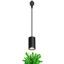 Load image into Gallery viewer, 7W 4000K Natural Light Plant Growing Spotlight Track Mount Full Spectrum Spot Lamp Black Vintage