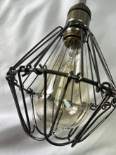 Load image into Gallery viewer, Sloped Position Track Light Fixture E26 Base Hollow Metal Vintage Design Hanging Lamp Inclined Roof