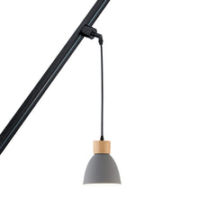 Load image into Gallery viewer, Sloped Position Track Light E26 Base Grey Shade Modern Fixed Hanging Lamp Inclined Roof
