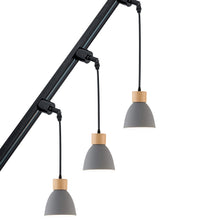 Load image into Gallery viewer, Sloped Position Track Light E26 Base Grey Shade Modern Fixed Hanging Lamp Inclined Roof