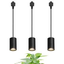 Load image into Gallery viewer, 7W 4000K Natural Light Plant Growing Spotlight Track Mount Full Spectrum Spot Lamp Black Vintage