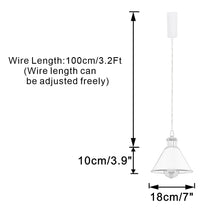 Load image into Gallery viewer, Remote Control RGB LED White Track Pendant Light Brown Bronze E26 Base Adjusted Fixture Vintage Style