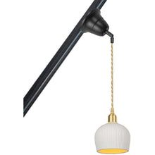 Load image into Gallery viewer, White Ceramics Shade Slope Position Roof Track Light  Adjustable Cord Pendant for Tilt Position