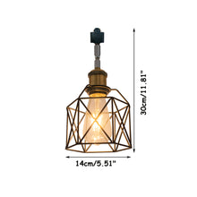 Load image into Gallery viewer, Hollow Cage Metal Shade Track Light Rotatable Tilt Adjustable Accent Lighting Vintage Design