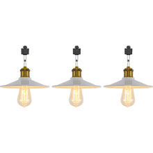 Load image into Gallery viewer, Rotatable Tilt Adjusted Track Head Light Matte Brass Finish Base Metal Shade Retro Design