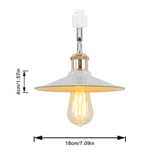 Load image into Gallery viewer, Rotatable Tilt Adjusted Track Head Light French Gold Base Metal Shade Retro Design