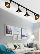 Load image into Gallery viewer, Black Track Head Light Rotatable Tilt Adjustable Accent Lighting Retro Vintage Design