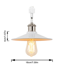 Load image into Gallery viewer, Rotatable Tilt Adjusted Track Head Light Bright Nickel Base Metal Shade Retro Design
