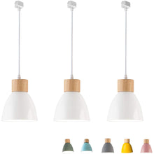 Load image into Gallery viewer, Track Pendant Lights Macaron Aluminum White Shade