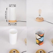 Load image into Gallery viewer, Customized Pattern Stickers Dimmable Night Light Acrylic Shade Table Lamp