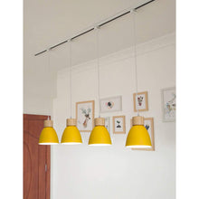 Load image into Gallery viewer, Track Pendant Lights Macaron Aluminum Yellow Shade