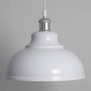 4-Pack 11.6" Vintage Metal Bulb Guard Iron White Light Shade