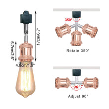 Load image into Gallery viewer, Track Head Light Rotatable Tilt Adjustable Accent Lighting Retro Fixtures