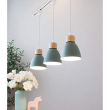 Load image into Gallery viewer, Track Pendant Lights Macaron Aluminum Dark Green Shade