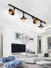 Load image into Gallery viewer, Black Track Head Light Rotatable Tilt Adjustable Accent Lighting Retro Design