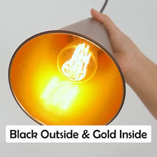 Load image into Gallery viewer, Track Pendant Lights Freely Adjustable Cord Black Cone Shade