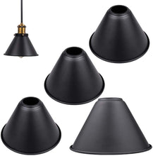 Load image into Gallery viewer, 4-Pack 7.08" Antique Metal Bulb Guard Iron Black  Light Shade for Wall Lamp