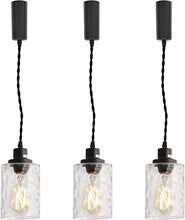 Load image into Gallery viewer, Track Pendant Lights Freely Adjustable Cord Clear Glass Shade