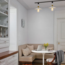 Load image into Gallery viewer, Rotatable Tilt Adjusted Track Head Light Matte Brass Finish Base Metal Shade Retro Design