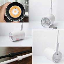 Load image into Gallery viewer, Telescopic Rod Track Spotlight Adjustable Pendant Vintage Lighting Fixture