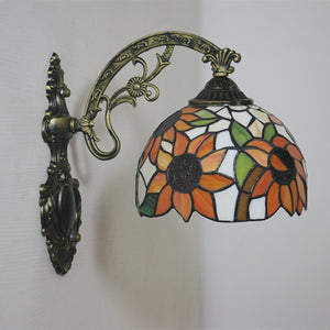 Hardwired Tiffany Style Wall Sconce Antique Lighting Fixture for Bedroom Living Room