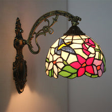 Load image into Gallery viewer, Hardwired Tiffany Style Wall Sconce Glass Lighting Fixture for Bedroom Living Room