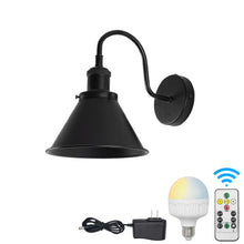 Load image into Gallery viewer, Battery Wireless Loft Gooseneck Stem Wall Sconce with Smart LED Dimmable Bulb