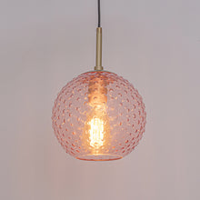 Load image into Gallery viewer, Plug-in Swag Pendant Globe Transparent Glass Shade Dimmable Hanging Light