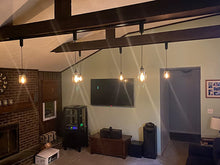 Load image into Gallery viewer, Track Pendant Lights Without Tool Freely Adjustable Cord Clear Glass Shade