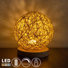 Load image into Gallery viewer, Cordless Battery Table Lamp Dimmable LED Night Light with Remote